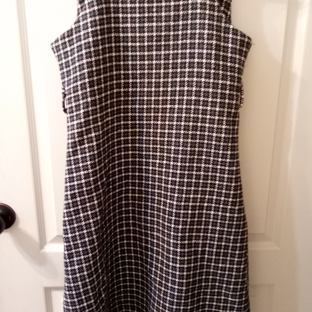 90s Clueless Dark Academia Classic Preppy Mini Dress Size Medium - Picture 4 of 4
